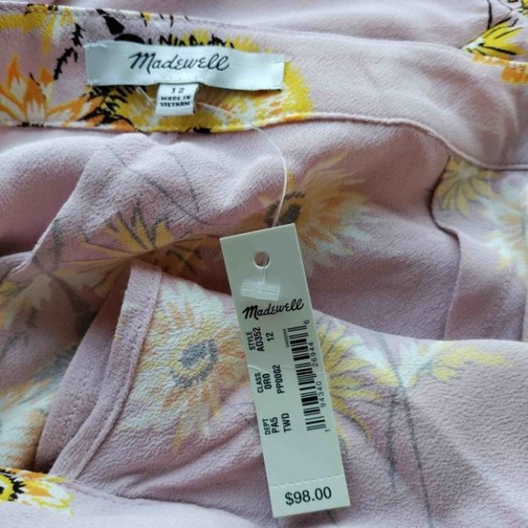 Madewell Midi wrap skirt in Dutch Dandelion - Picture 3 of 6